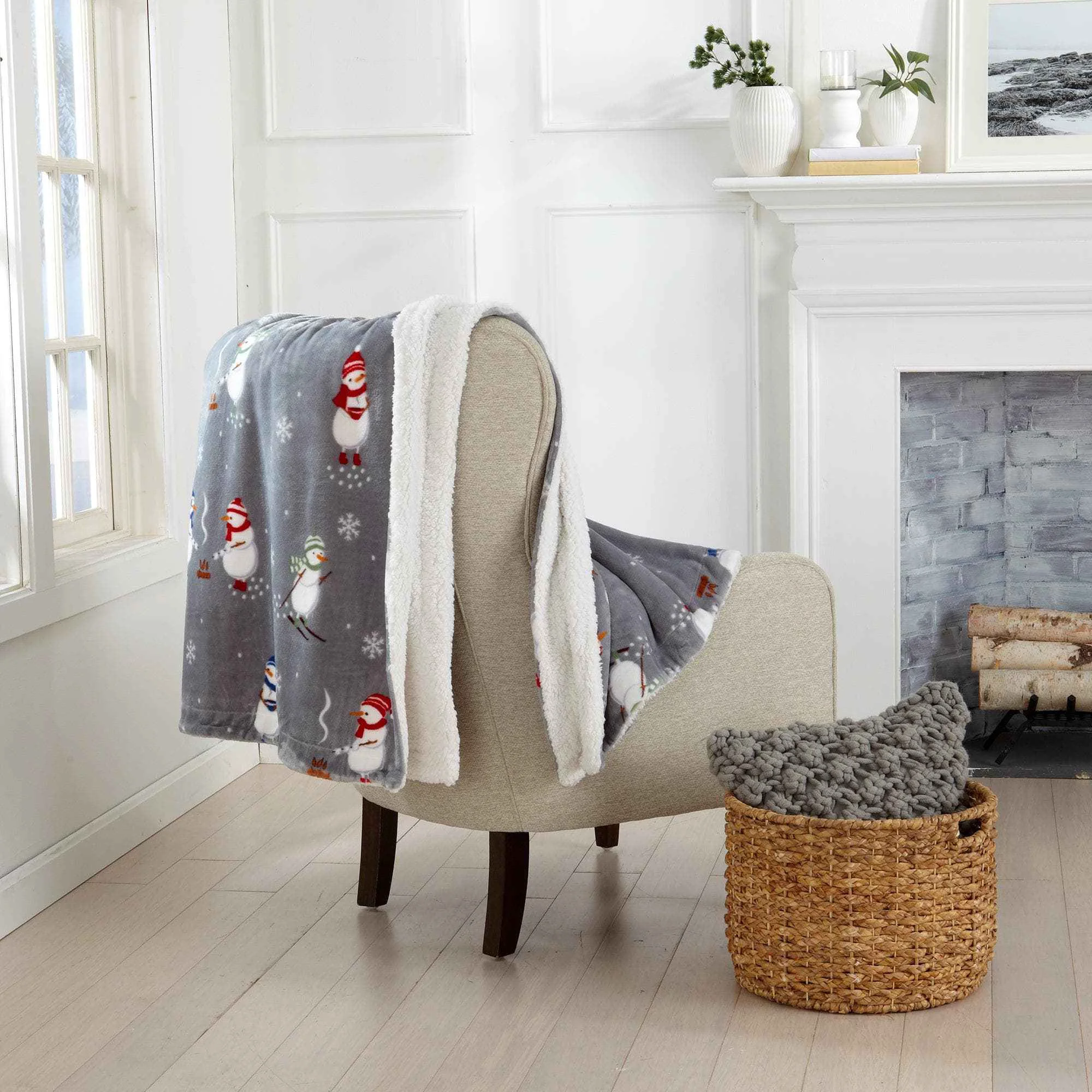 Soft Sherpa Throw Blanket – Eve Collection Dependable