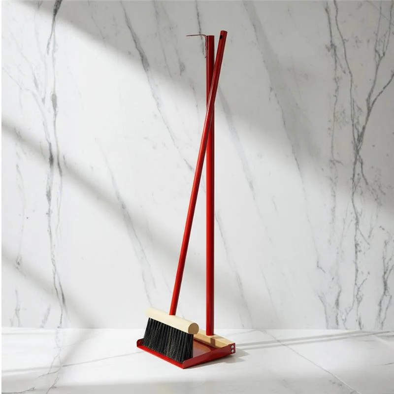 Expertly Made Andree Jardin quot Mr amp Mrs Clynk quot Large Complete Dustpan amp Hand Brush RED Excellent