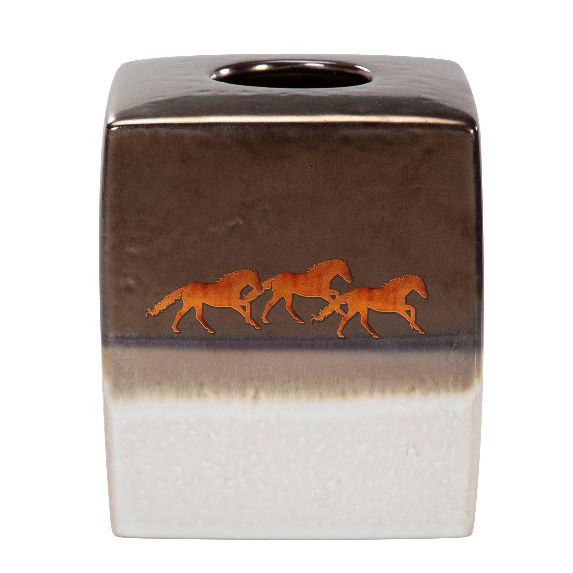 Specialty Running Remuda Ceramic Tissue Box Cover World-Class
