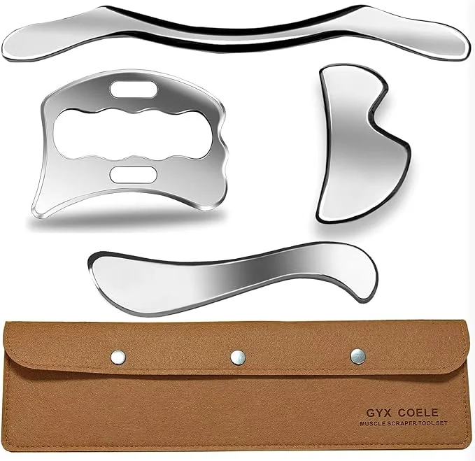 Effective 4 in 1 Muscle Scraper Tool Set IASTM Physical Therapy Massage Tools Casual