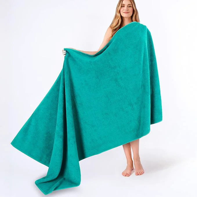 Eco-Friendly American Soft Linen Cotton 600 GSM Turkish 40×80 Oversized Bath Towel Sheet Specialty