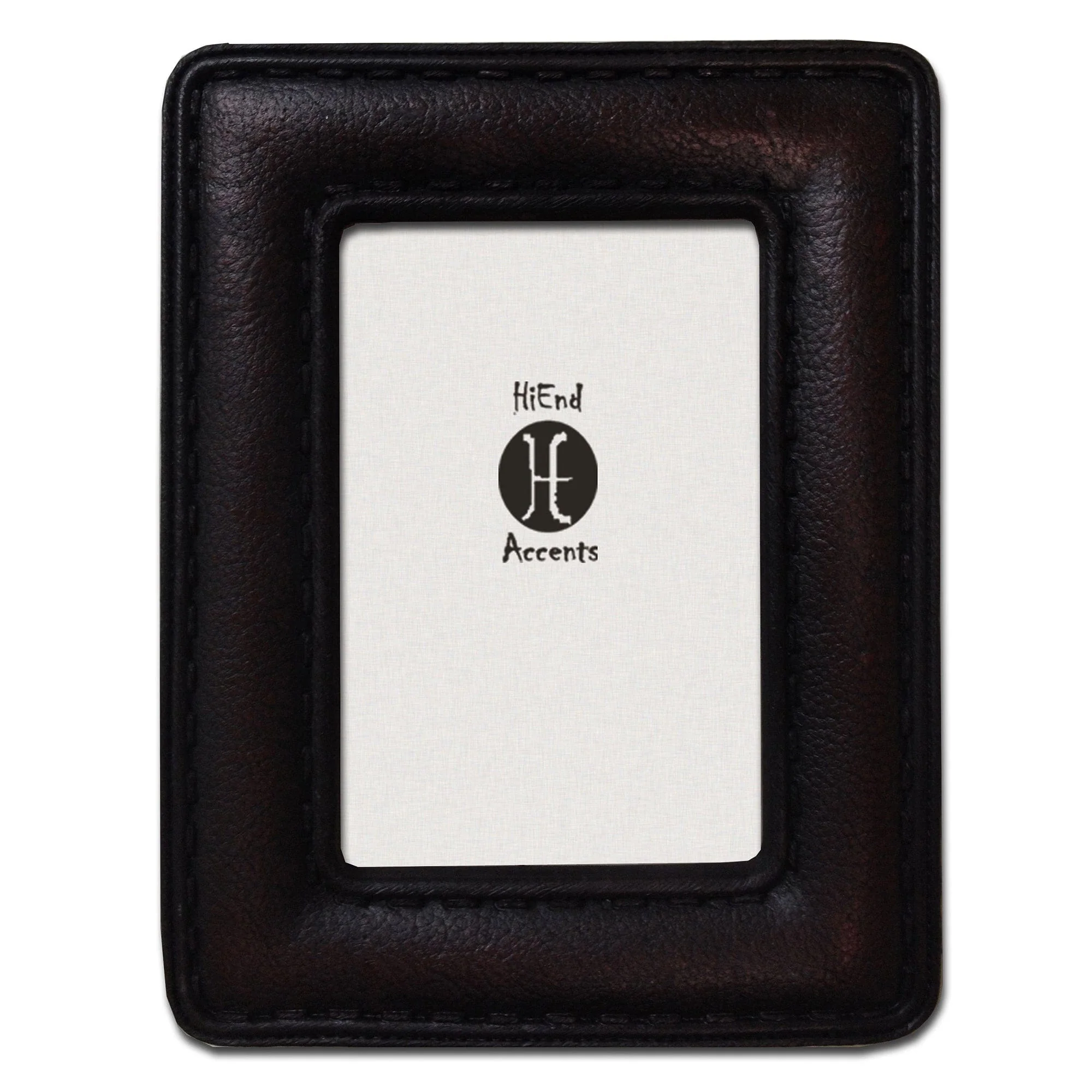 Traditional Grained Leather with Stitching Top-Quality