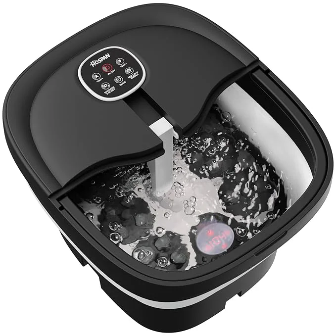 Selected HOSPAN Collapsible Foot Spa Electric Rotary Massage Foot Bath First-Class