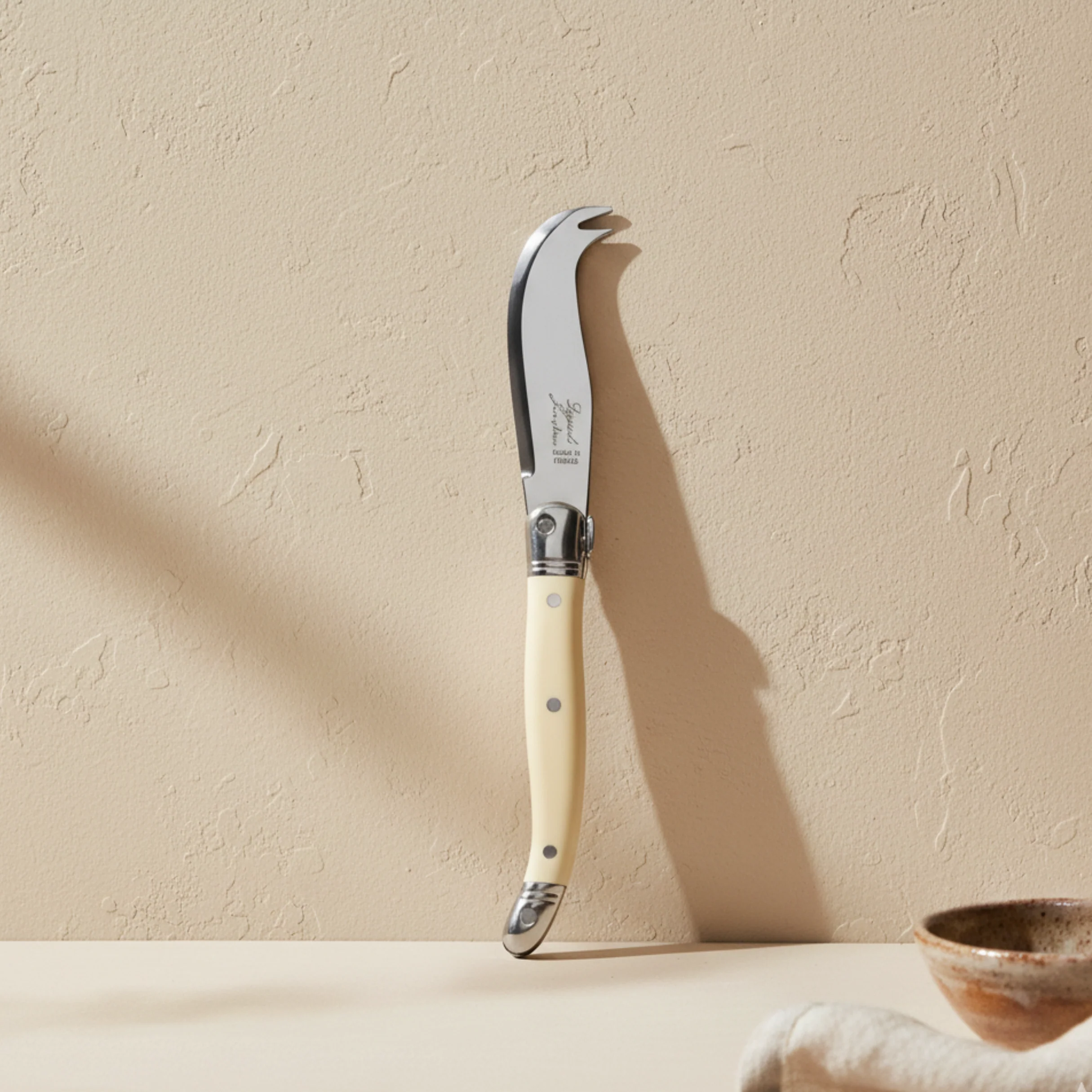 Exceptional Set of 4 Laguiole Mini Fork-tipped Knife Ivory Unique