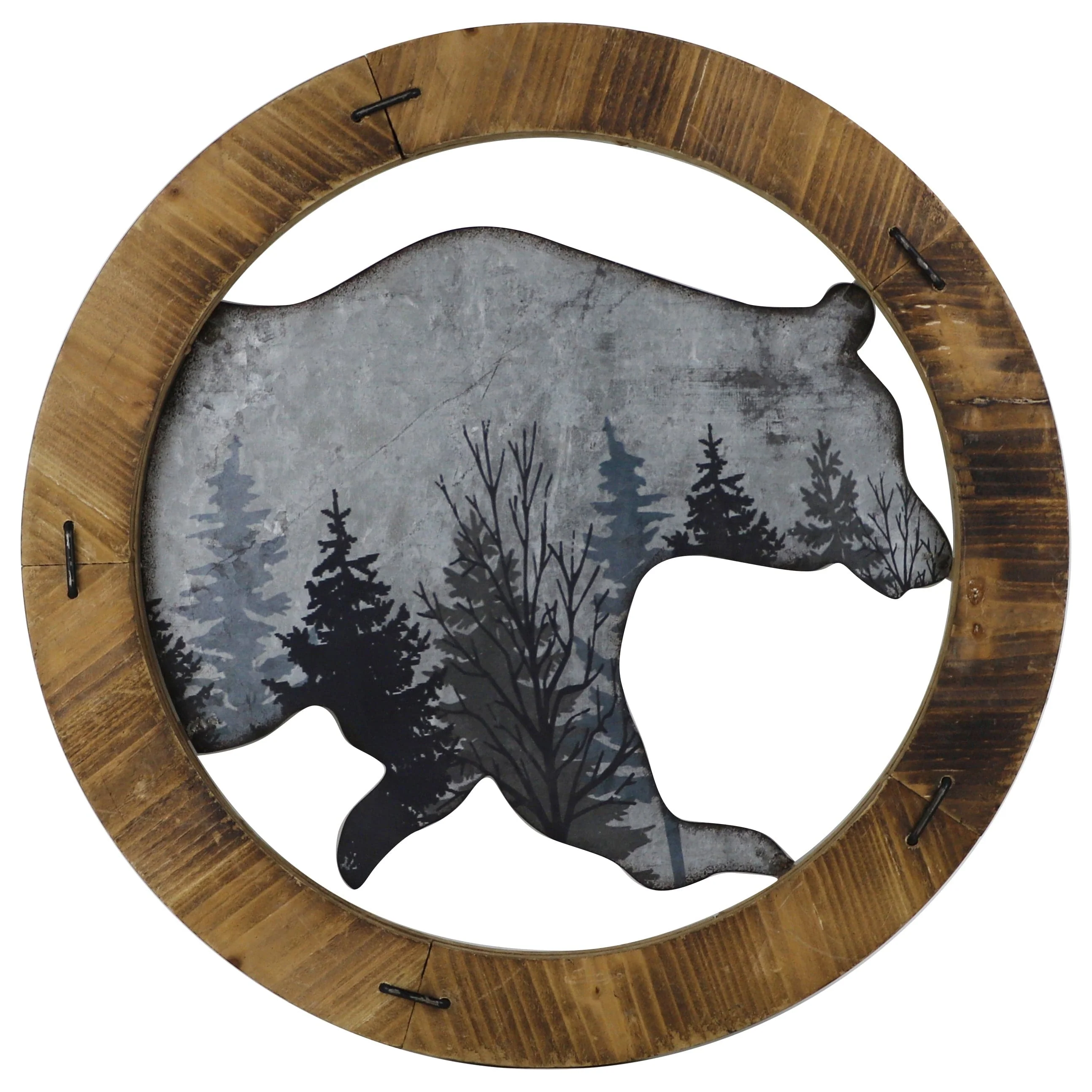 Comfortable Round Bear Wall Art Verified
