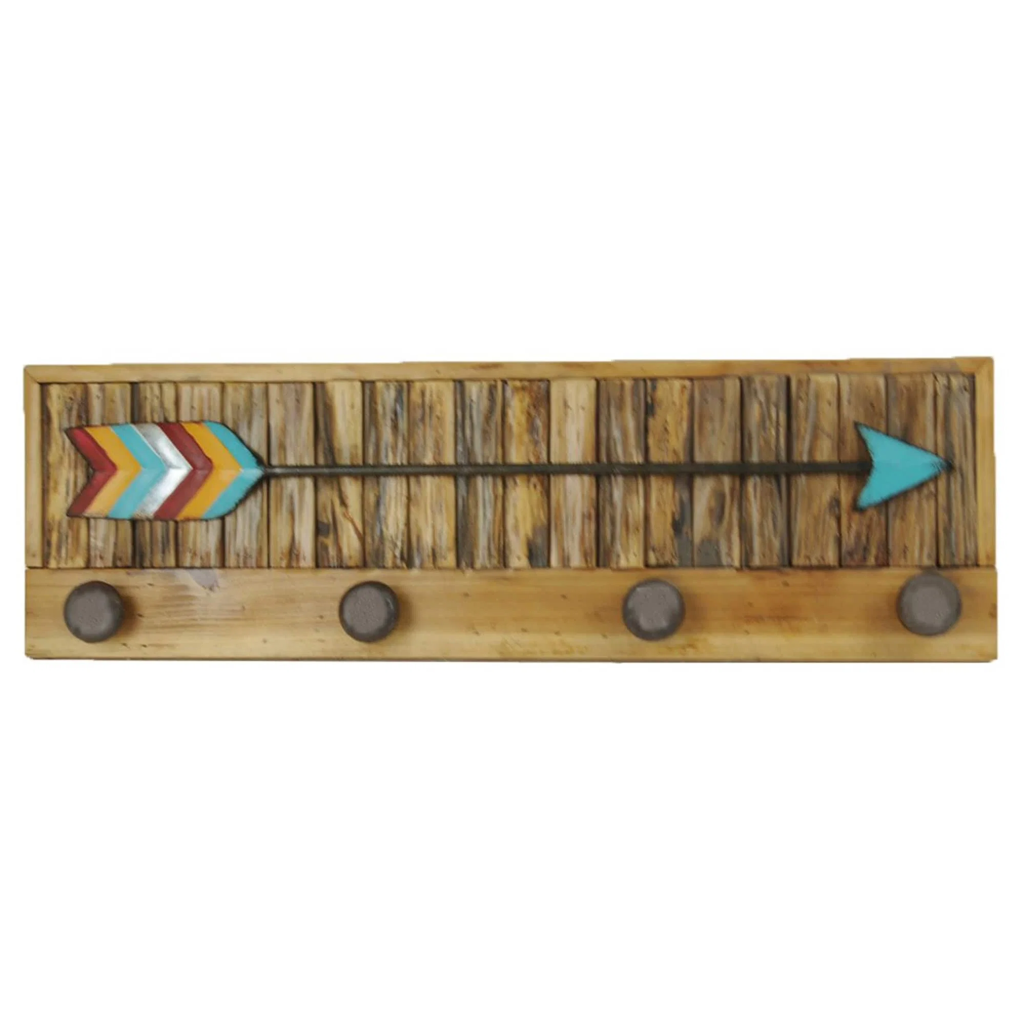 Dependable Turquoise Arrow with Knobs Wall Art Original