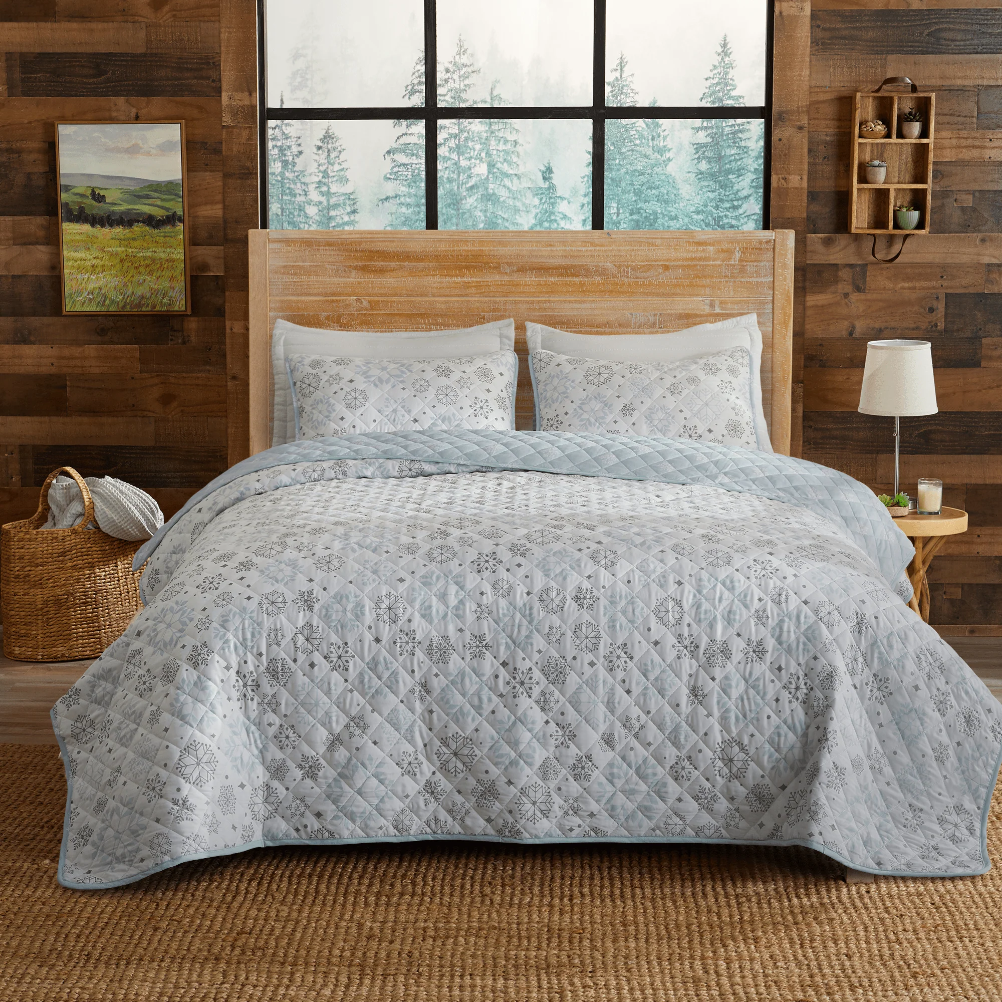 Reusable 3 Piece Snowflake Quilt – Nova Collection Artisan