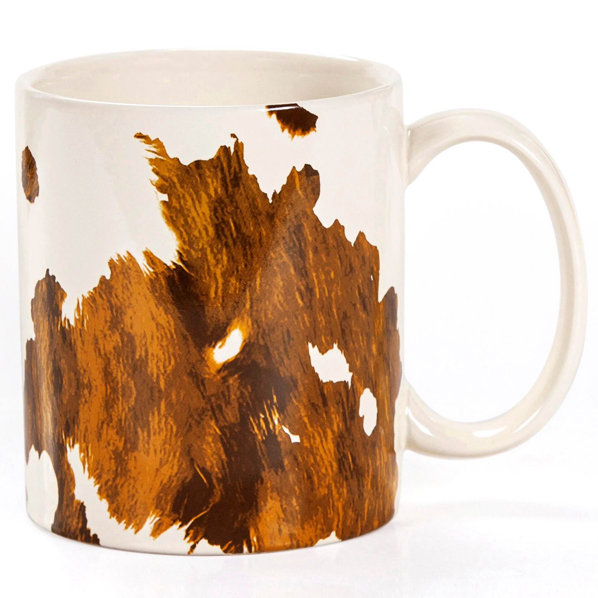 Trendy Elsa Cowhide Mug Set 4 Pc Lightweight