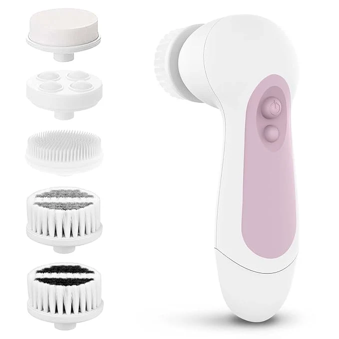 Long-Lasting Waterproof Facial Cleansing Spin Brush Set Convenient