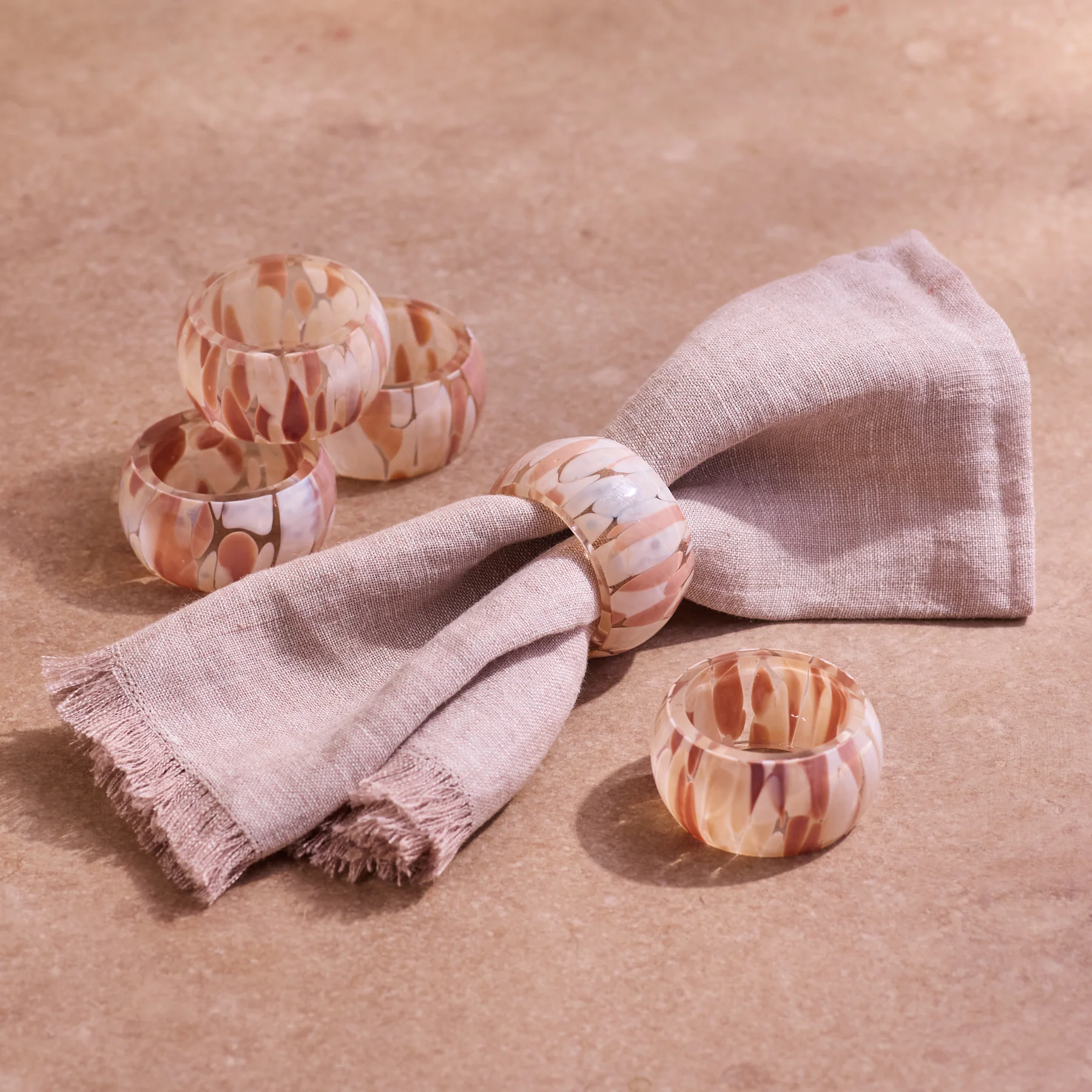 Elegant Juna Glass Napkin Ring Original Design