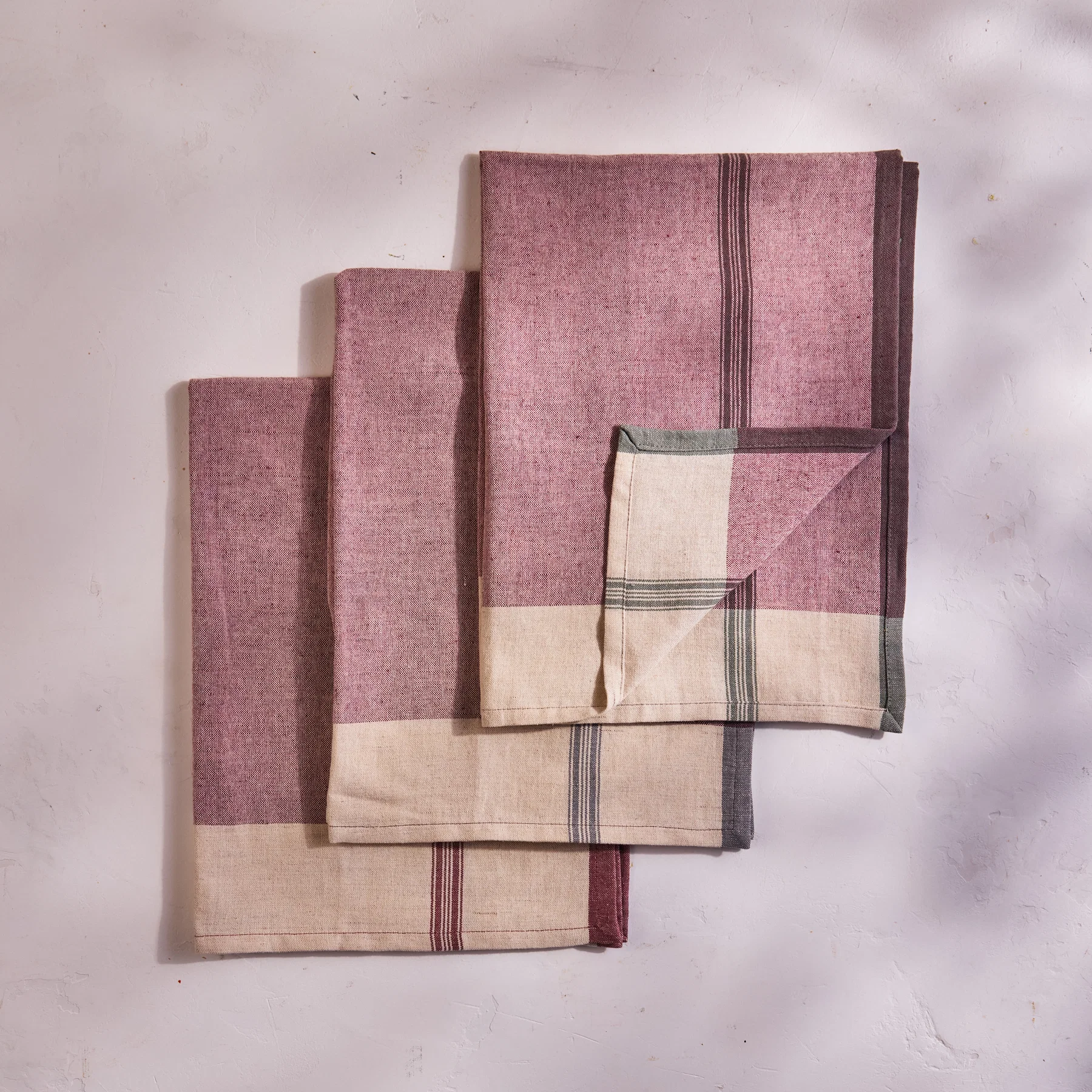 Outstanding Lula Kitchen Towel Set of 3 Mauve Trusted