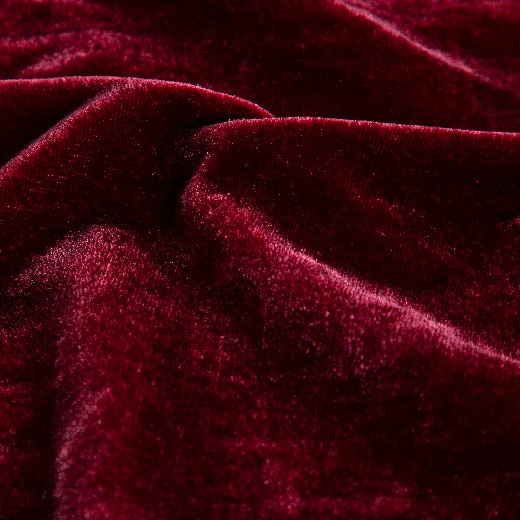 Reliable Stella Faux Silk Velvet Swatch Traditional
