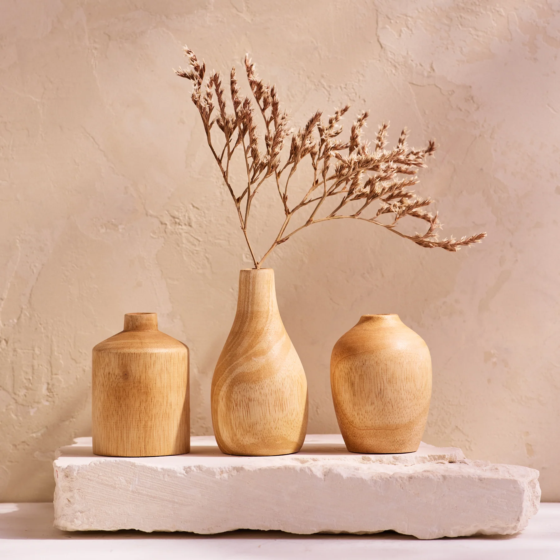 High-Performance Kiln Mango Mini Vases Set of 3 Genuine