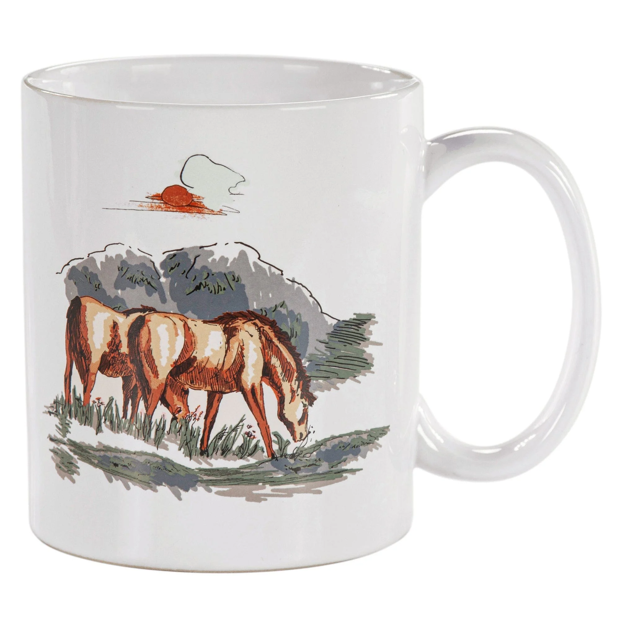 Enhanced Ranch Life Remuda Mug Set 4 Pc Long-Lasting