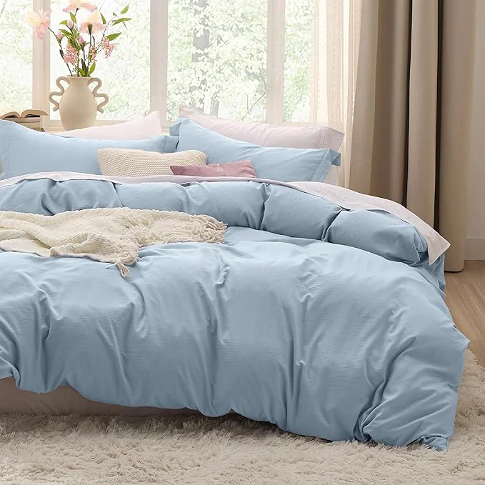 Top-Quality Bedsure Celestial Blue Twin Duvet Cover – 2 Pieces Prewashed Extra Soft Bedding Set Includes 1 Duvet Cover Twin Size 68×90 Inches with Zipper Closure amp 1 Pillow Sham Comforter Not Included Crafted