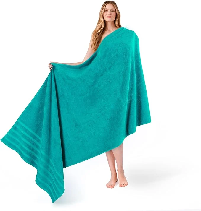 Solid American Soft Linen 35×70 Jumbo Large Bath Towel 600 GSM Cotton Turkish Carefully Designed
