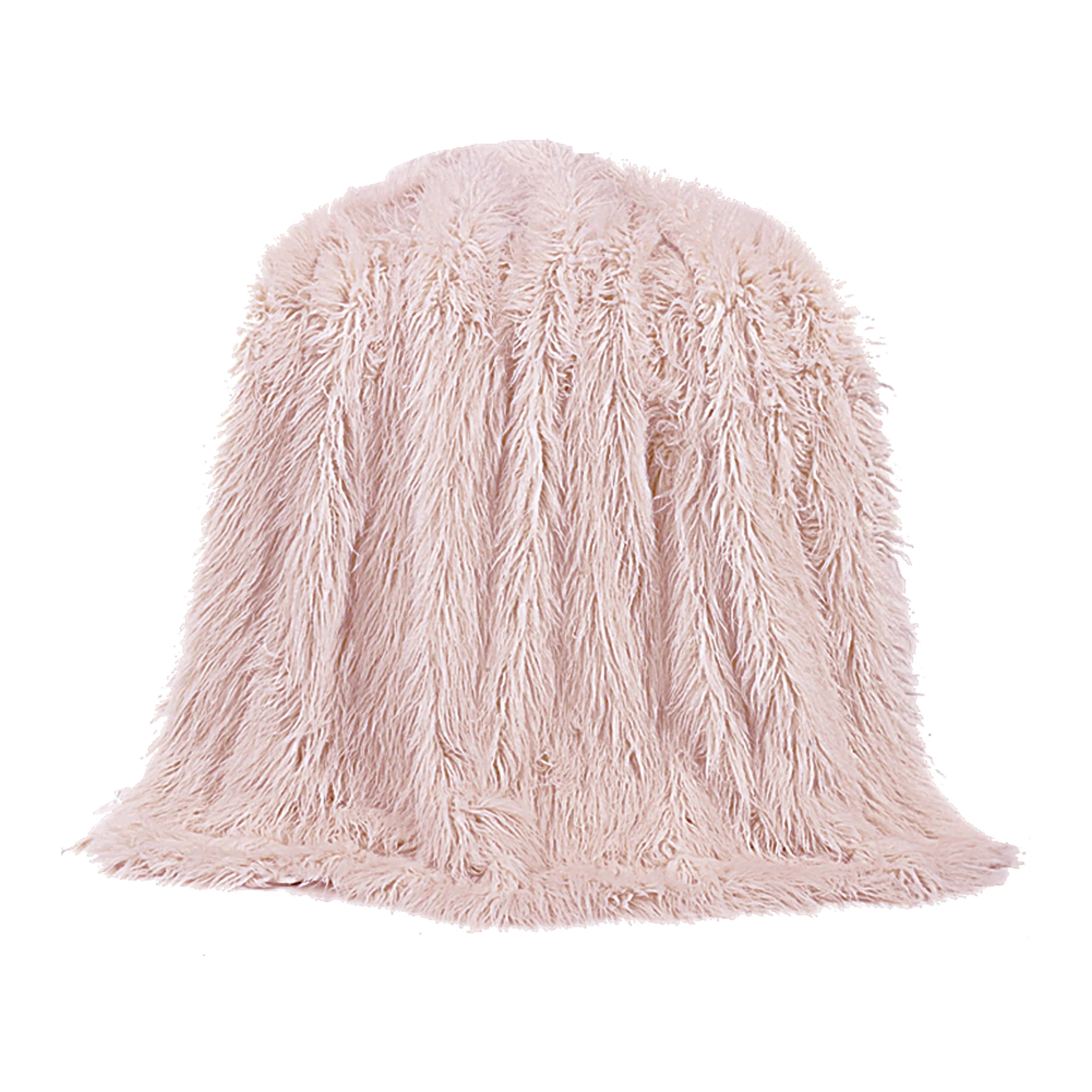 Recyclable Mongolian Faux Fur Throw Blanket Refined