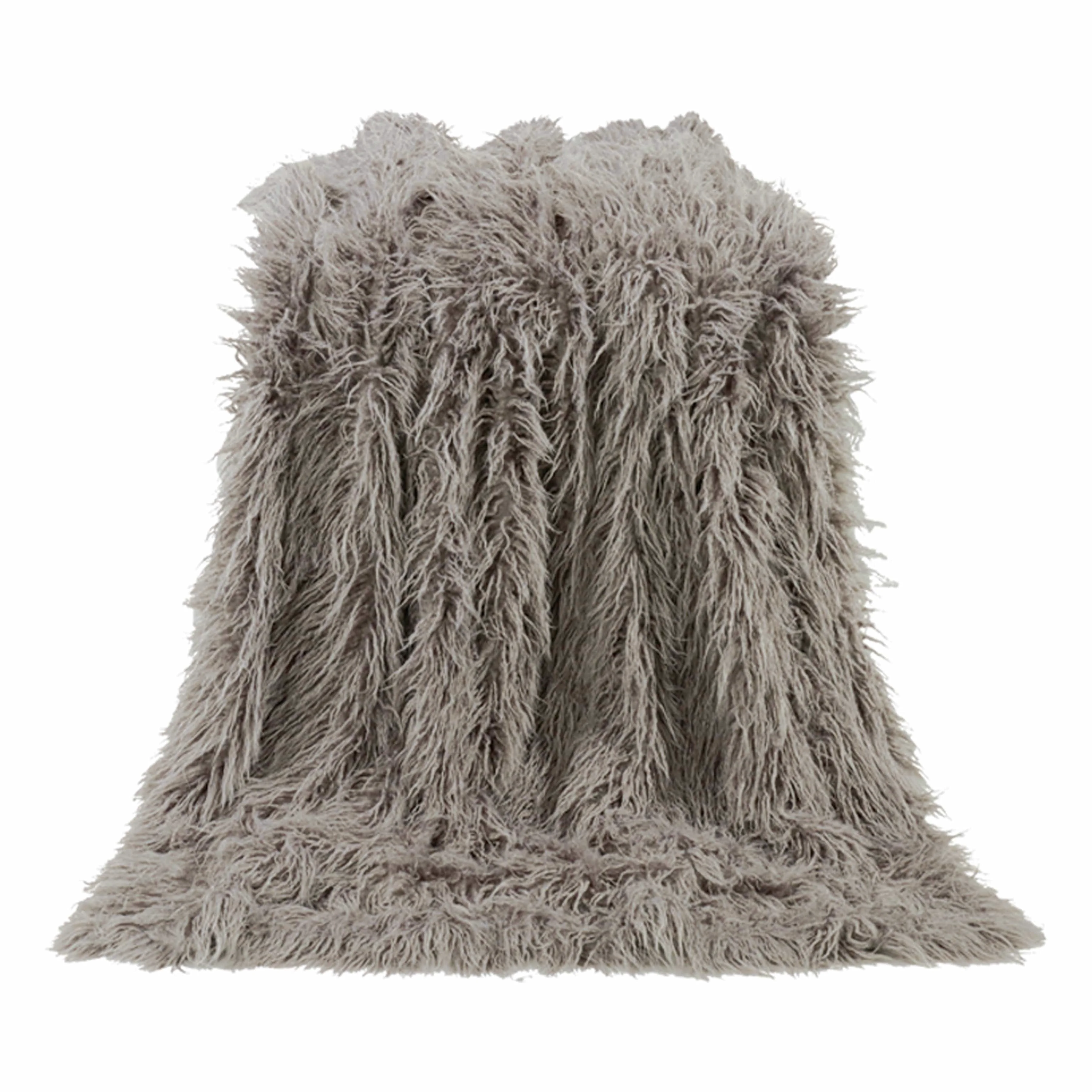 Top-Quality Mongolian Faux Fur Throw Blanket Authentic