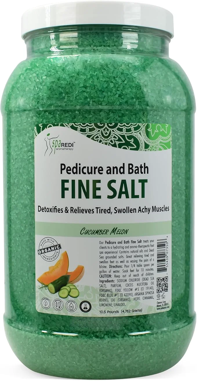 World-Class SPA REDI – Detox Foot Soak Pedicure and Bath Fine Salt Cucumber and Melon Efficient