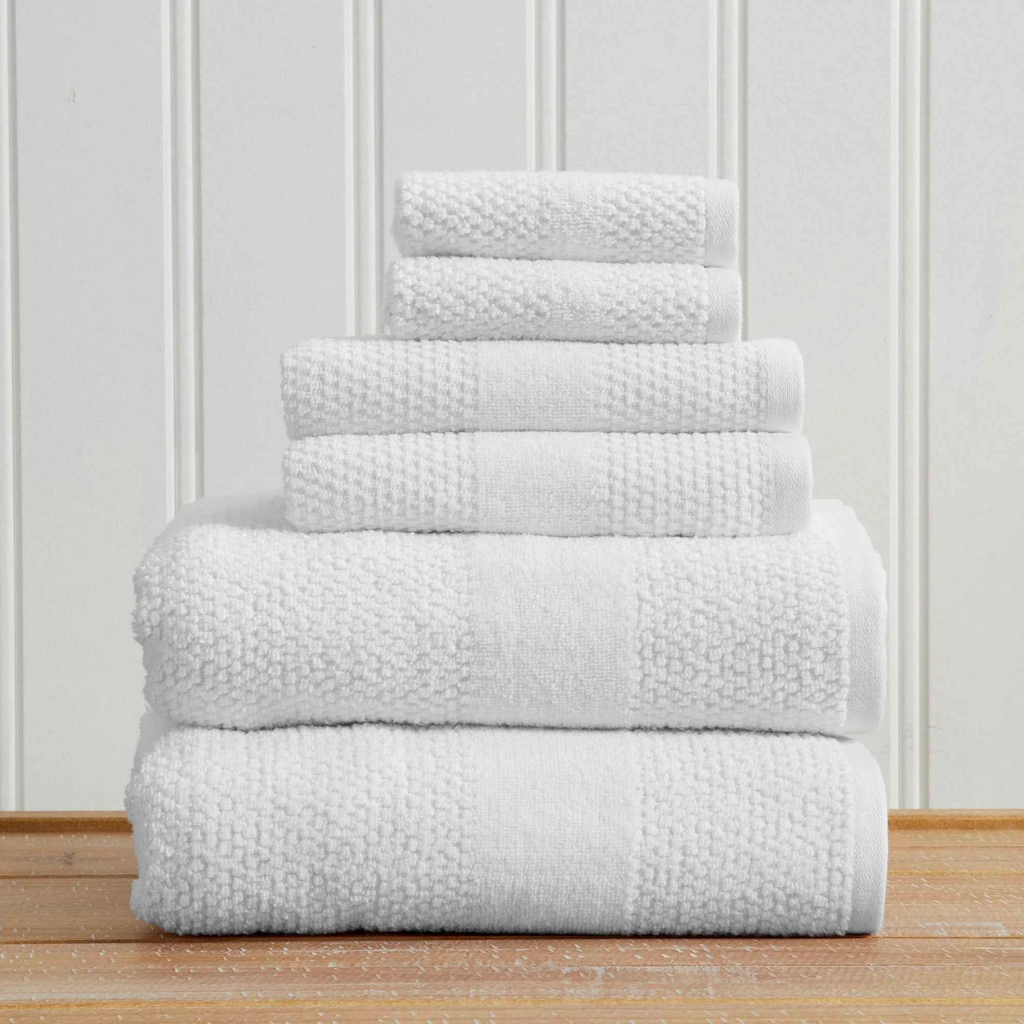High-Grade Cotton Woven Texture Bath Towel Set – Marbella Collection Consistent