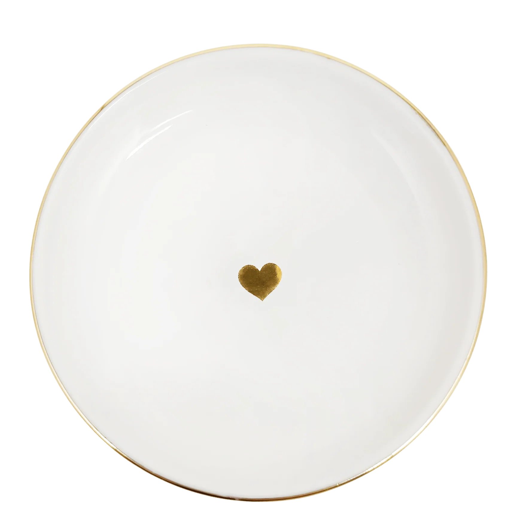 Fashionable Gold Heart Jewelry Dish Flexible