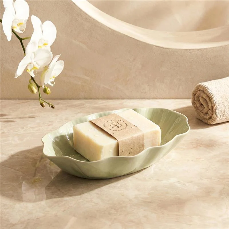 Certified Nera Soap Dish Light Green Contemporary