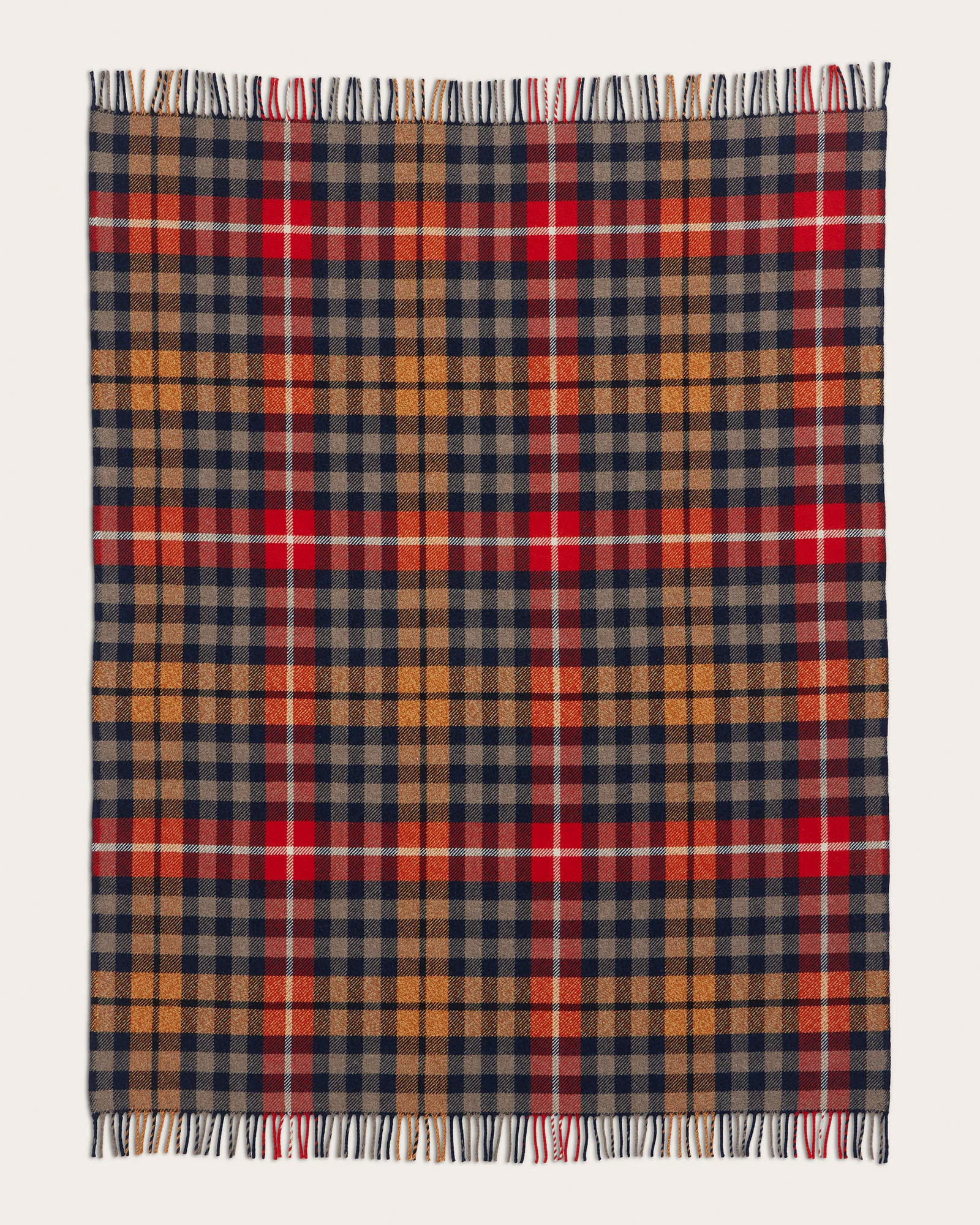 Prestigious Fireside Throw Hickory Navy Rust Classic