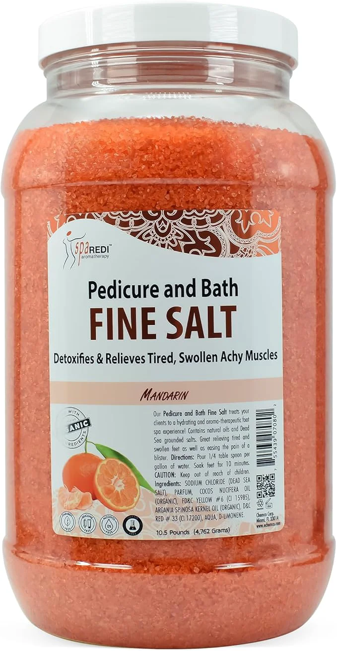 Clean SPA REDI – Detox Foot Soak Pedicure and Bath Fine Salt 128 Oz – Made Responsible
