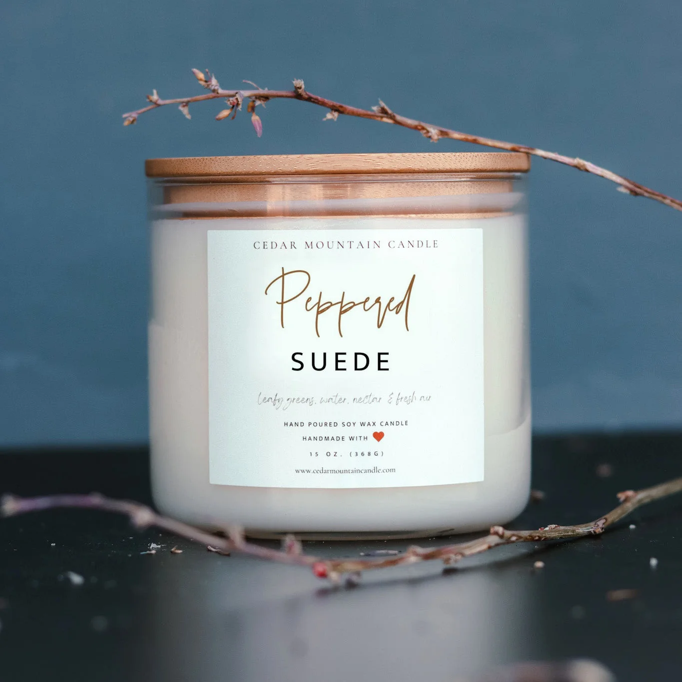 Luxury Peppered Suede – 3 Wick Jar Candle Responsible