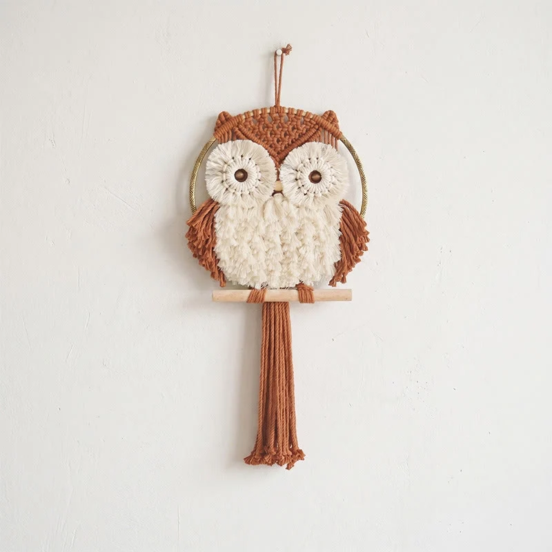 Effective Ownkoti Nordic Warmth Macrame Owl Wall Hanging Enhanced
