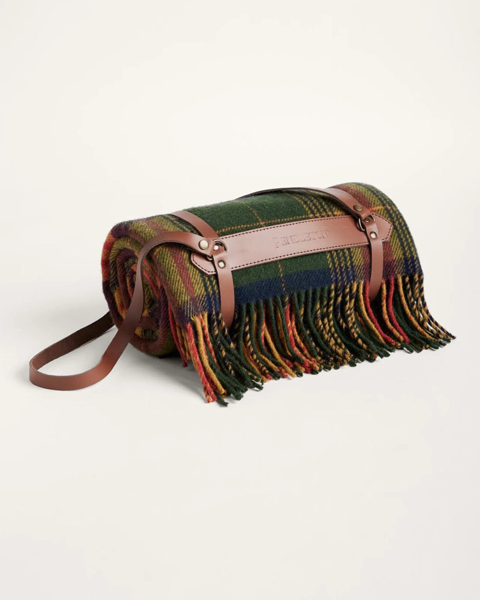 Fast Motor Robe Throw With Leather Carrier Forest Park Trusted