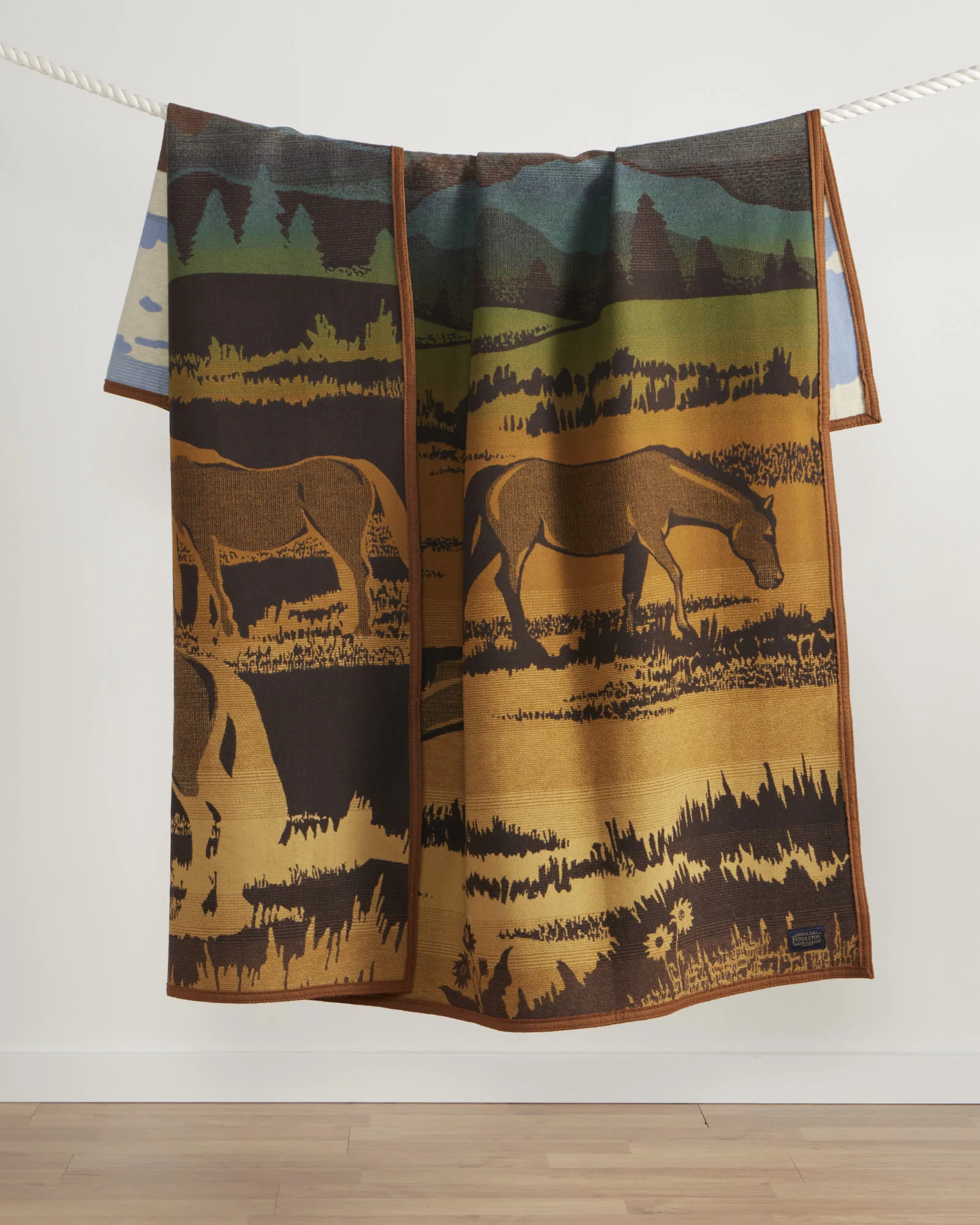 Natural Shadow Mountain Blanket Durable
