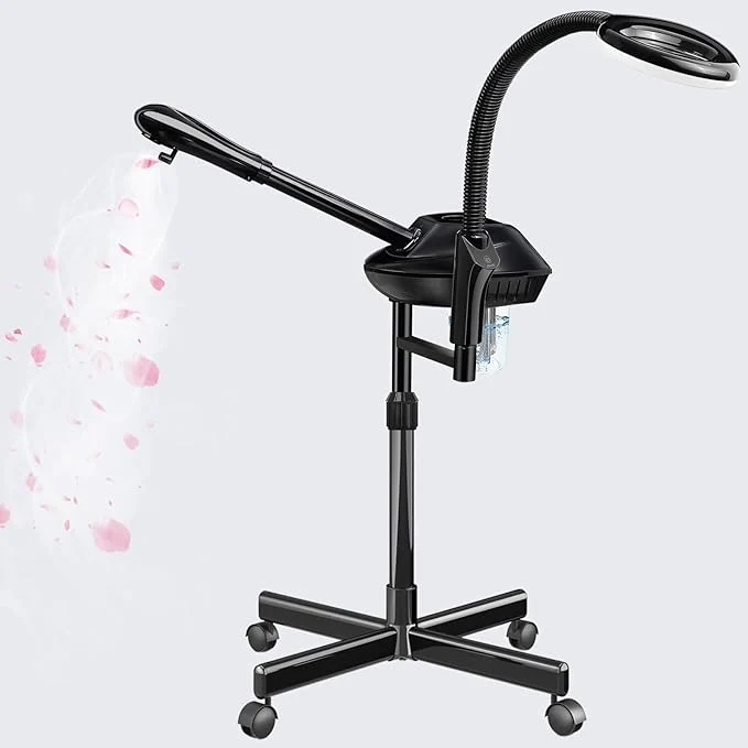 Optimized Professional Facial Steamer on Wheels 2 in 1 Face Steamer Trendy