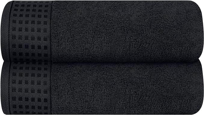 Responsible GLAMBURG Cotton 2 Pack Oversized Bath Towel Set 28×55 Inches Ultra Soft