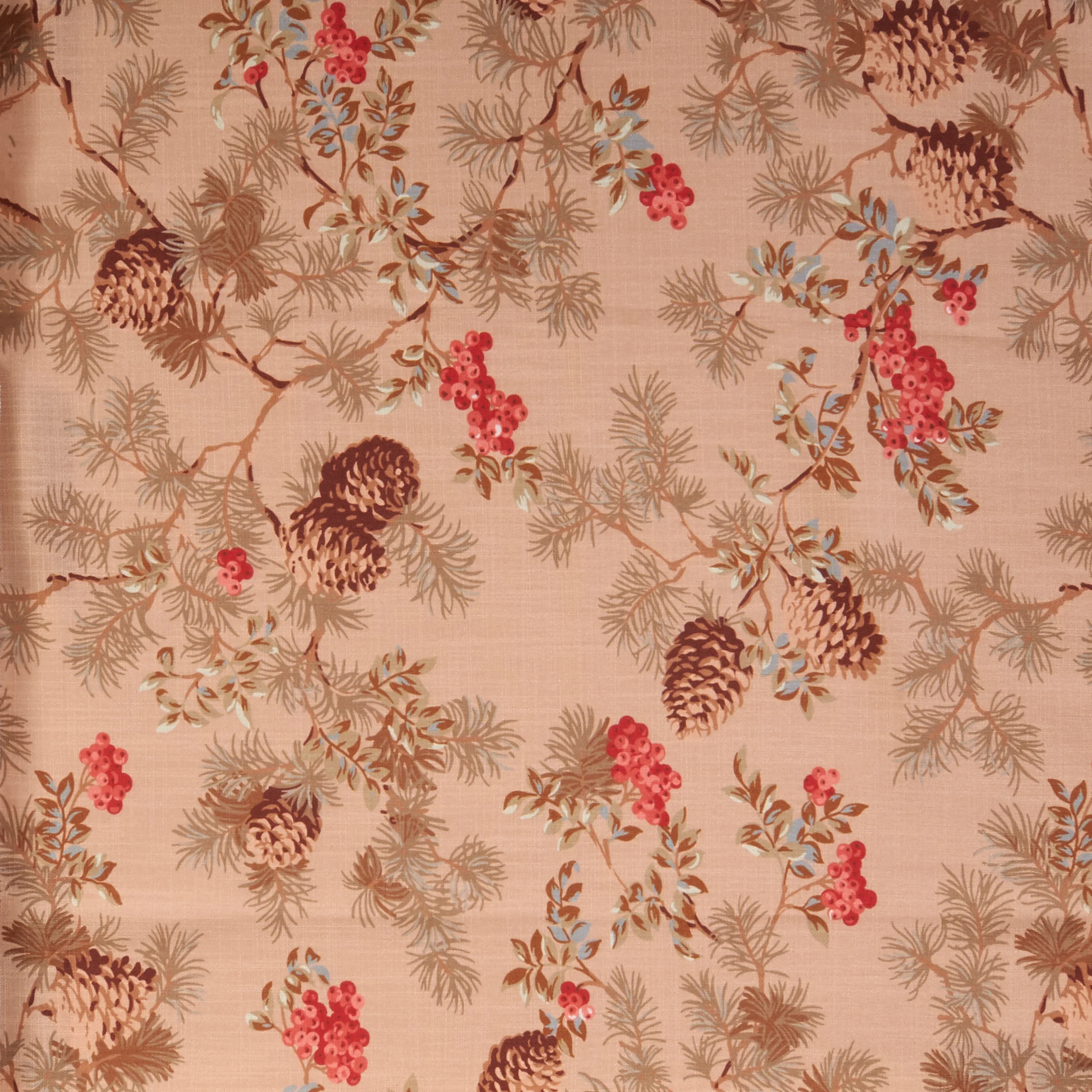 High-Grade Vintage Pines-Tea Stain Fabric by the Yard Grade 20 Eco-Friendly