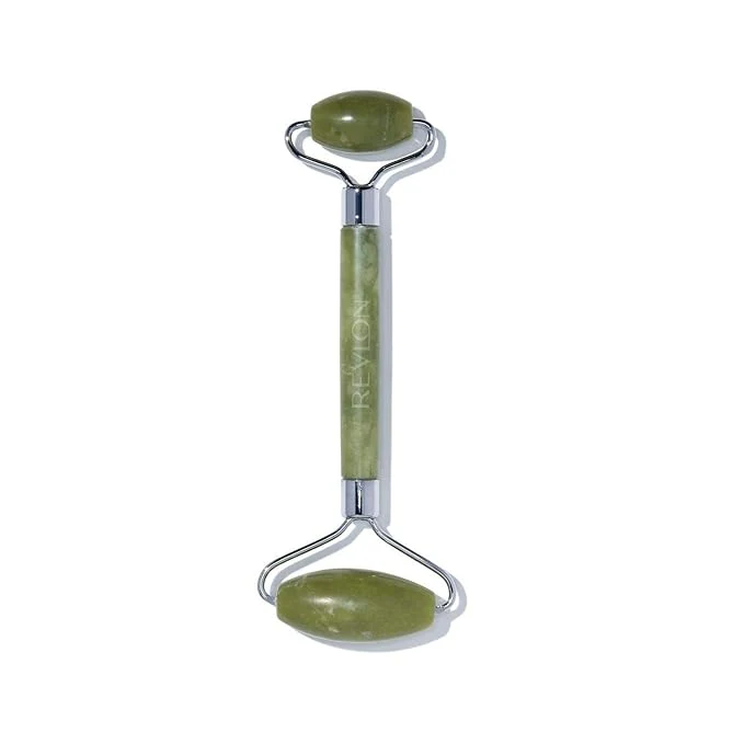 Proven Revlon Jade Stone Face Roller Dual-Sided Face Massager to Cool and De-Puff Enhanced