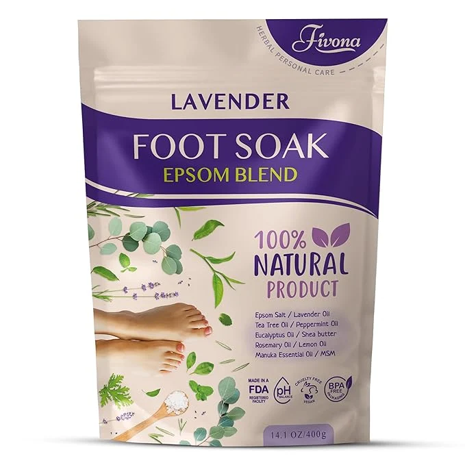 Recyclable Fivona Foot Soak Blend Epsom Salt Trusted