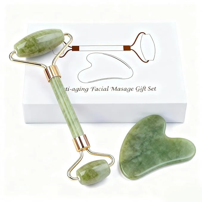 World-Class Jade roller and gua sha facial roller women’s skincare tool self-care gift Classic