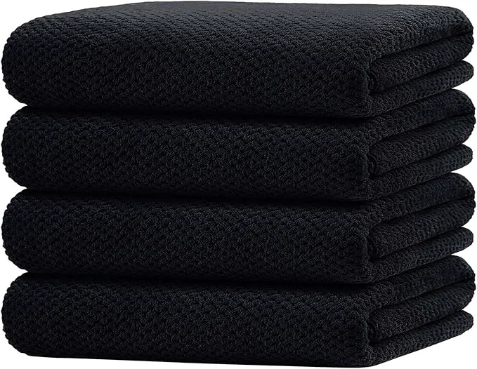 Effective HOMEXCEL Bath Towel Set Pack of 4 30 x 60 Inches Large Microfiber Bath Towels Comfortable
