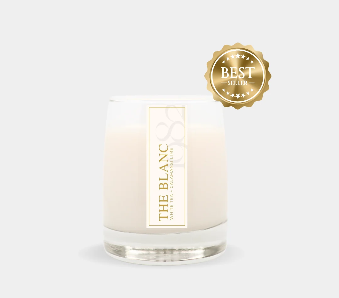 Practical The Blanc 8.5 oz Single Wick – Notes White Tea Ginger Lilies amp Calamansi Limes Reusable