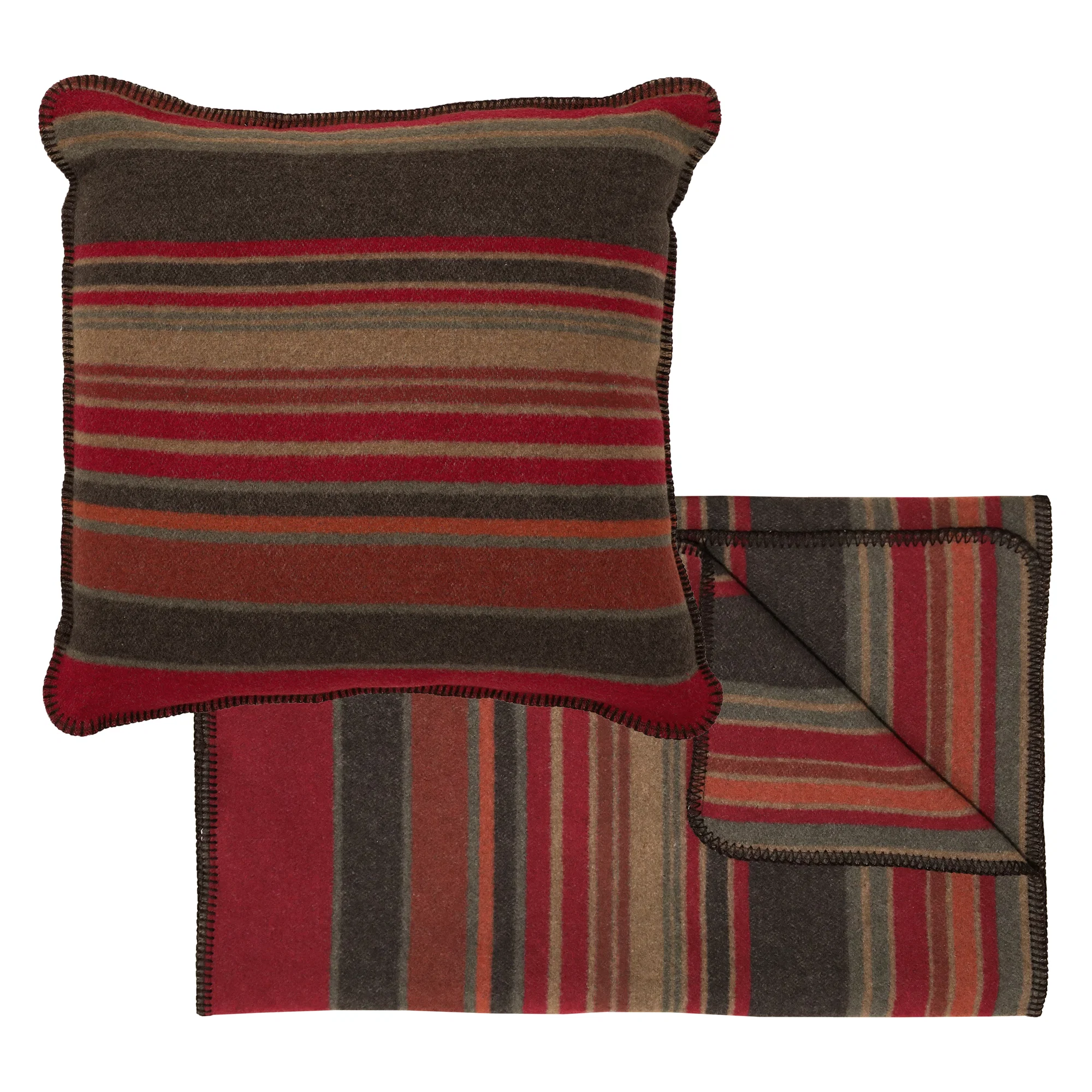 Outstanding Hudson Garnet Bedscarf amp Pillow Set Exclusive