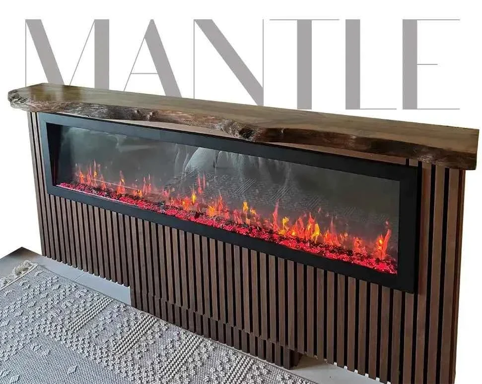 Next-Generation Custom Live Edge Walnut Wood Mantel Shelf Consistent