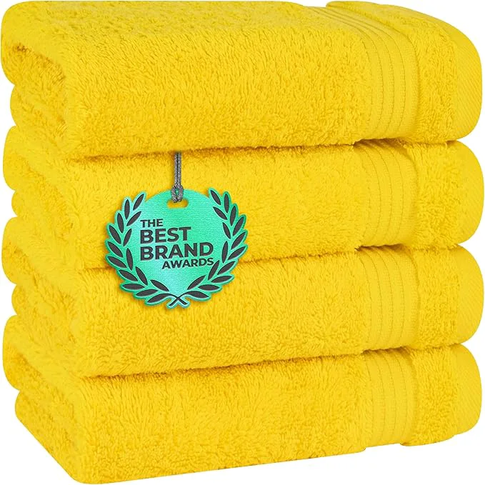 Advanced Cotton Paradise Hand Towels for Bathroom Cotton Turkish 4 Piece Hand Green
