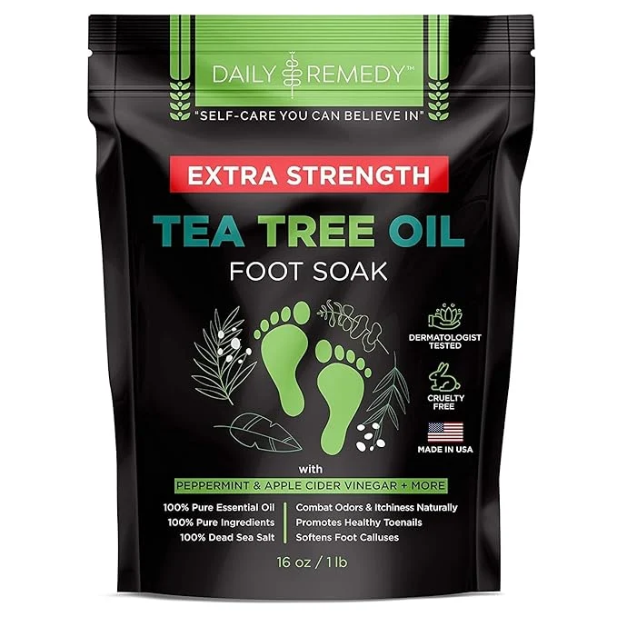 Modern DAILY REMEDY EXTRA STRENGTH Tea Tree Oil Foot Soak w Epsom Salt Made in USA Powerful