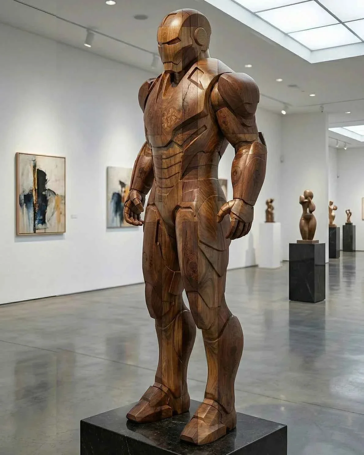 Clean Wooden Ironman Crafted