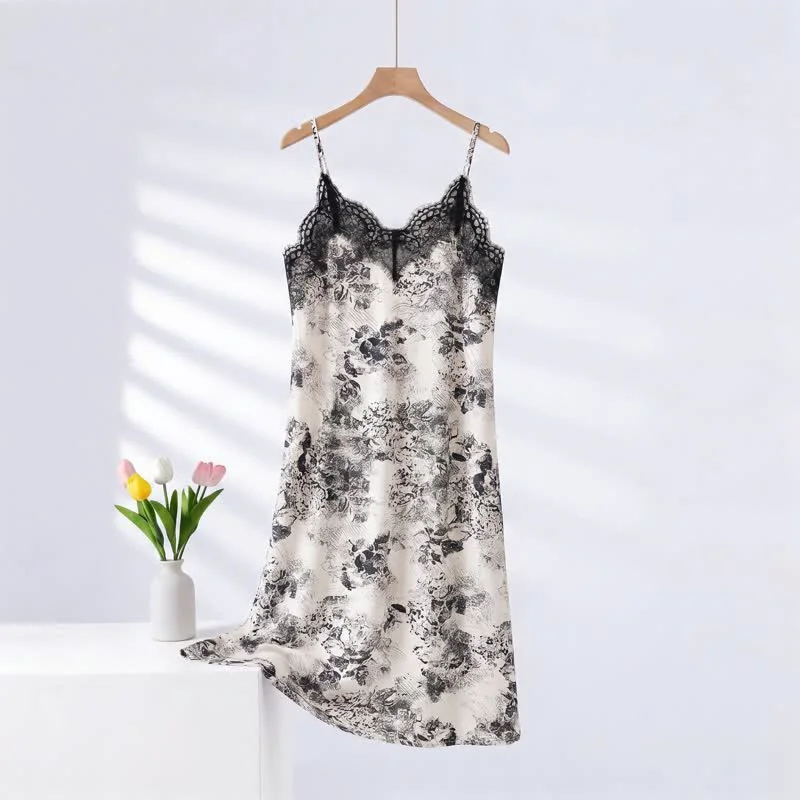 Effective Ownkoti Floral Lace Women 39 s Loungewear Dress Verified