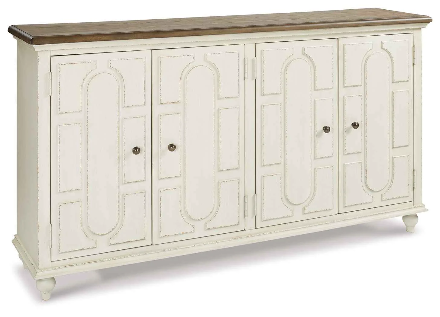 High-Grade Roranville – Accent Cabinet – Antique White Superior