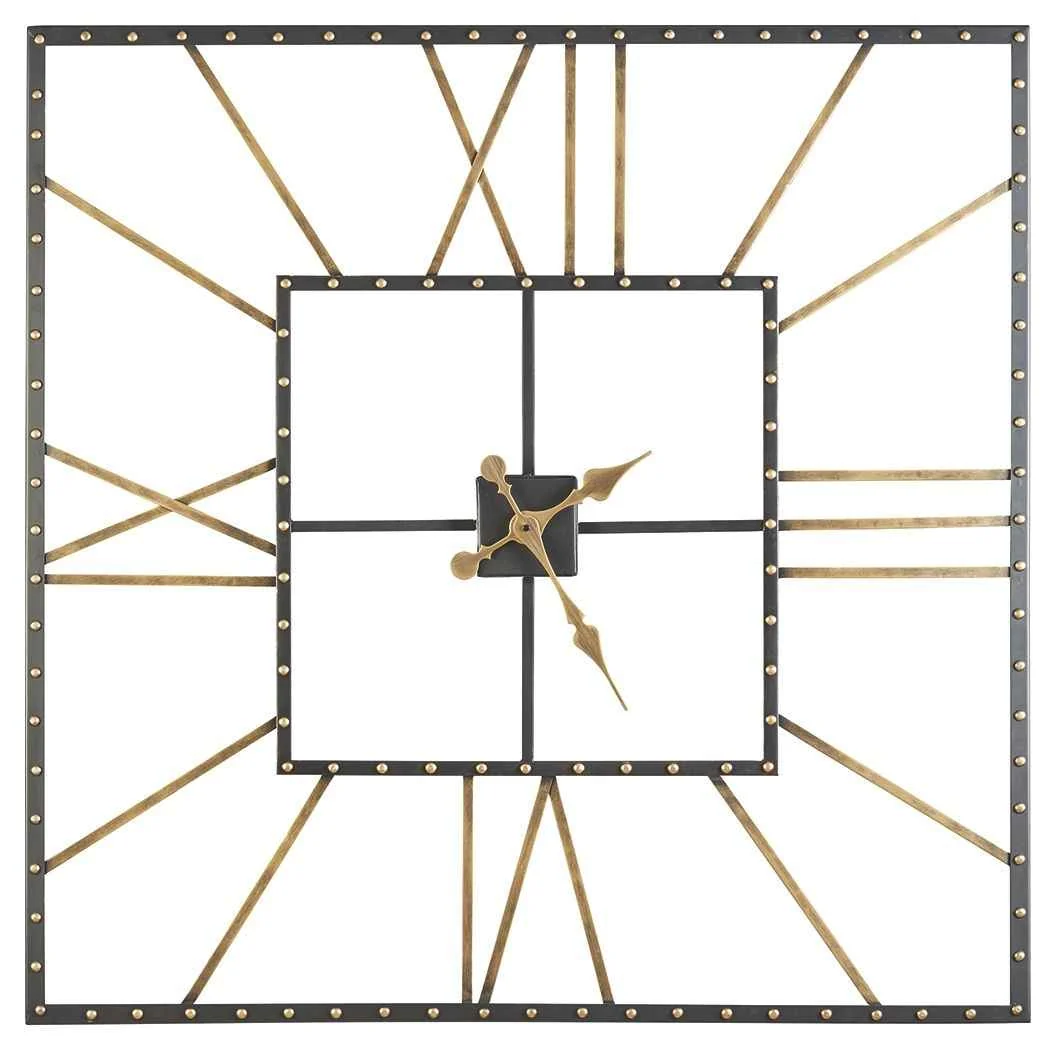 Fine Crafted Thames – Wall Clock – Black Gold Finish Versatile