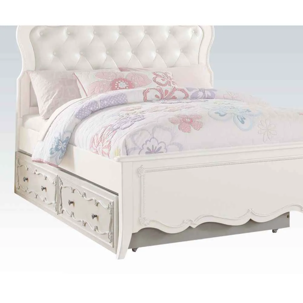 Reusable Edalene – Twin Trundle – Pearl White Specialty
