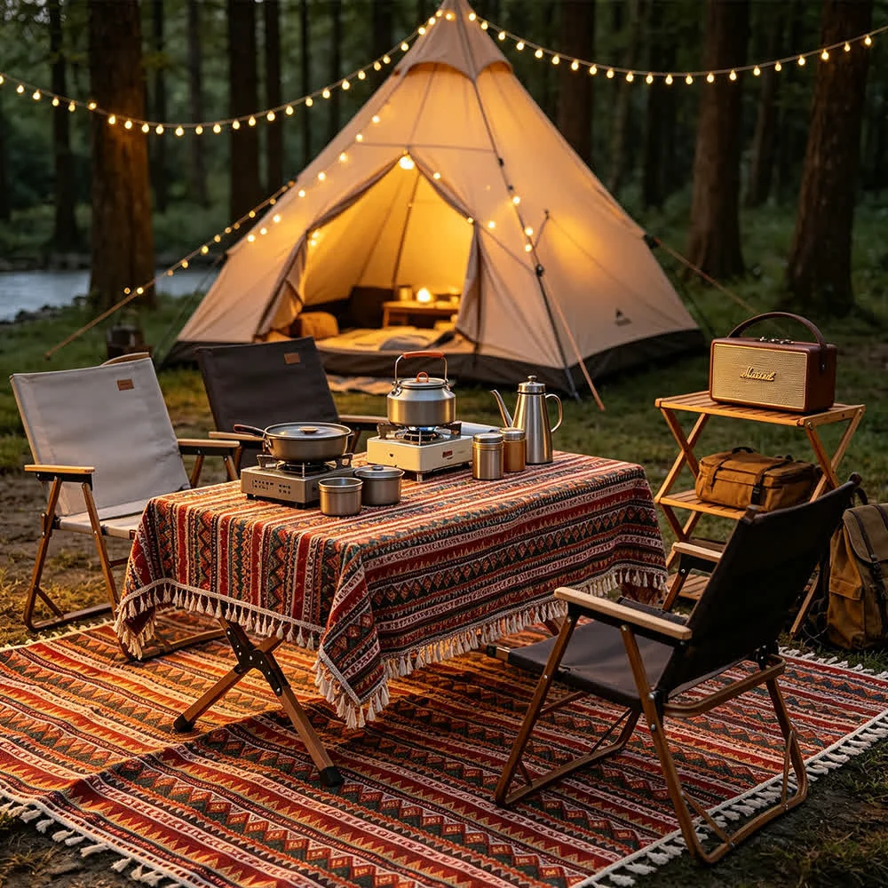 Safe Ownkoti Boho Tribal Picnic Blanket with Tassels Natural